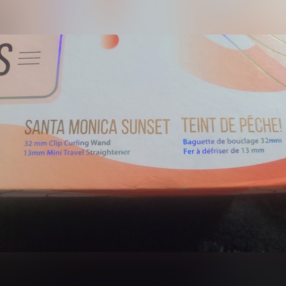 ALMOST FAMOUS Beach Wave Babe 2-Piece Set w Curlinf Wand and Mini Flat Iron. NIB - Picture 8 of 9